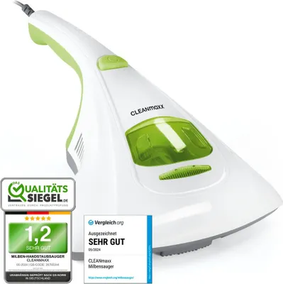 Produktbild von MAXXMEE Milben-Handstaubsauger Antimilben-Sauger mit UV-C-Licht Reinigung und Desinfizierung in einem Schritt inkl. HEPA Filter [Matratzensauger]