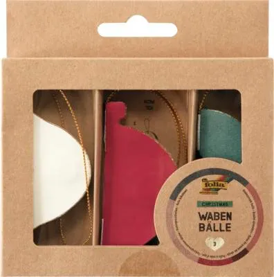 Produktbild von Wabenbälle CHRISTMAS 3er-Set (Kugeln)