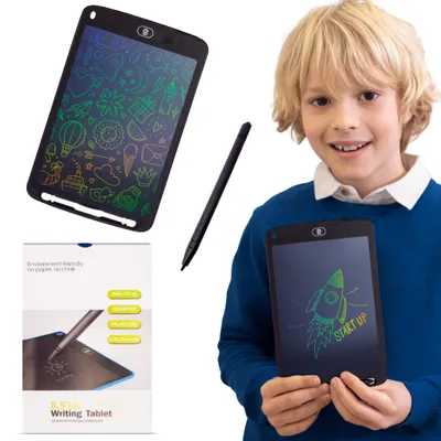 Image de Tablette LCD de 10,5 pouces avec stylet Tablette de dessin électronique effaçable Prise de notes Écriture Coloriages pour enfants Exercices d'écriture