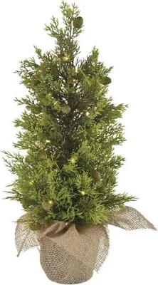 Obrázok produktu pre LED stromček, 50 cm, vonkajší a vnútorný, teplá biela, časovač