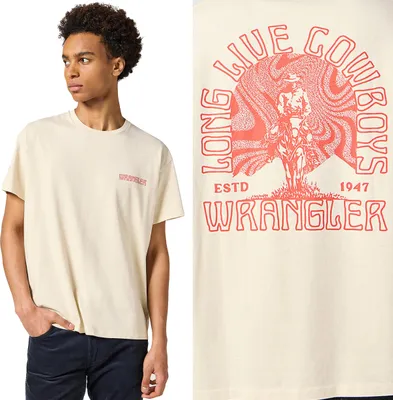 Produktbild von Wrangler GRAPHIC TEE sehr lockeres Baumwoll-T-Shirt Druck L