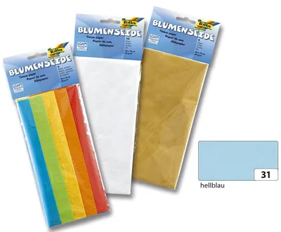 Immagine prodotto di Folia 90031 Seta floreale - 50 x 70 cm, 26 fogli, azzurro