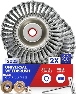 Unkrautbürste für Motorsense, 25,4 mm, 2 Stück