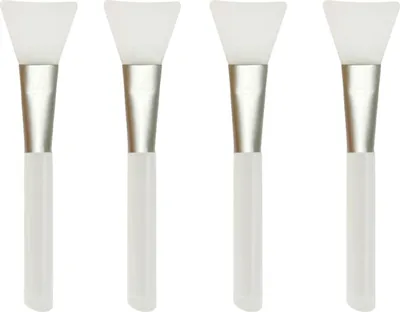 Produktbild von Stück Silberrohr-Silikon-Maskenpinsel-Weiß