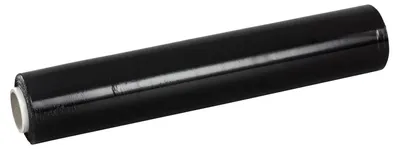 Produktbild von 1 Rolle Stretchfolie Handwickelfolie 500mm 20my 200m Länge schwarz undurchsichtig