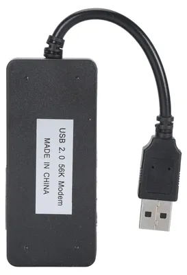 Obrázek produktu pro Externí USB faxový datový modem s rychlostí 56 Kb/s, dvěma porty RJ11, podporou identifikace volajícího, pro stolní počítače a notebooky, pro Windows a Linux