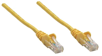 Imagen del producto de Cable de conexión Intellinet 737036, Cat6A, cobre, S/FTP, LSOH, 0.25 metros, color amarillo