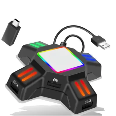 Produktbild von AIORBER Tastatur Maus Adapter, für Switch/Xbox One/PS4/PS3 – Kompatibel mit FPS Spielen, Konverter für Konsole, Plug & Play