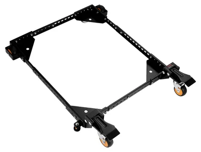 Obrázok produktu pre Mobilný stojan SKYSHALO, nosnosť až 650 kg, flexibilne rozšíriteľný od 12 "x12" do 36 "x36", odolná univerzálna základňa s kolieskami pre drevoobrábacie zariadenia, pásové píly a stroje