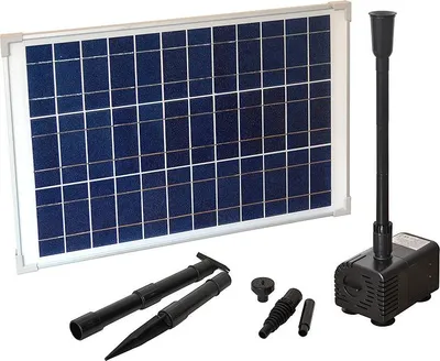 Produktbild von Heissner Solar-Teichpumpen-Set 1000l/h