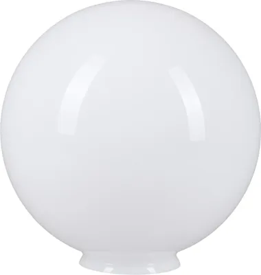 Produktbild von Kugelglas weiß Ø 300mm Lampenglas Ersatzglas mit Kragenrand Leuchtenglas Glas Kugel Opalglas