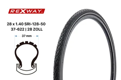 Produktbild von 28 Zoll Fahrrad Reifen 28x1.40 City Bike 37-622 Reflex Pannenschutz 5 mm dick