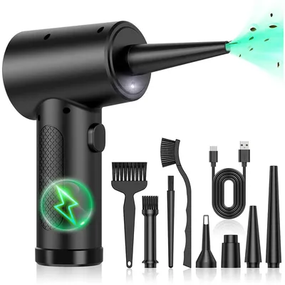 Produktbild von Elektrische Staubgebläse, Druckluftreiniger – Handstaubsauger, 91.000 RPM, Kabellos, Multifunktional, Computer & Auto