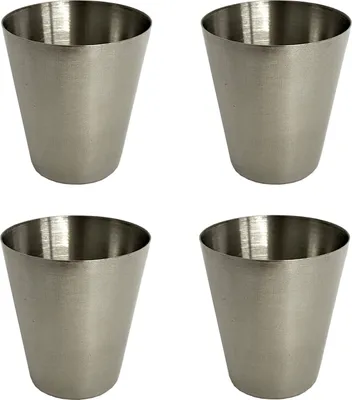 Produktbild von 4er Set Schnapsgläser 2cl | Pinnchen Shotgläser | Shot Glas Stamper | Schnaps-Becher Partygläser