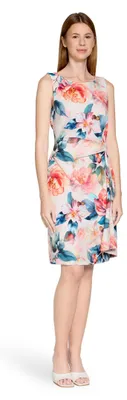 Produktbild von Vera Mont Damen Cocktailkleid mit Blumenprint 38, Rosé/Red
