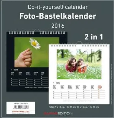 Produktbild von Foto-Bastelkalender 2016 s/w datiert