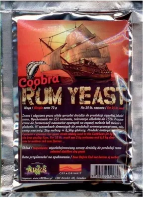 Produktbild von Destillieren Hefe - Coobra Rum Hefe 72g, Turbo Hefe, Turbohefe