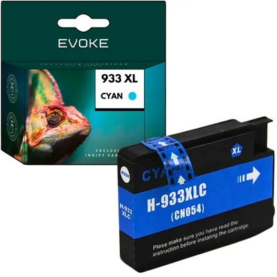 Produktbild von Evoke kompatible Tinte für HP 933XL HP933 CN054AE Cyan 13 ml 1260 Seiten OfficeJet 6100 6600 6700 Premium 7110 7510 7600 7610 7612