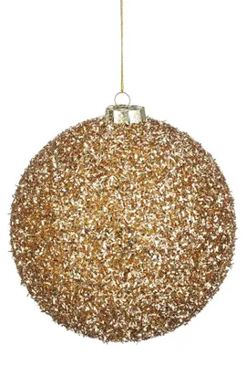 Bruchsichere Weihnachtskugel champagne
