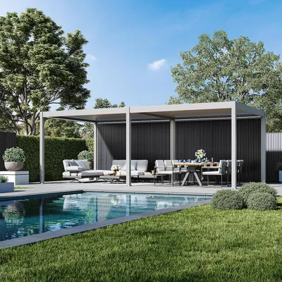 Produktbild von Weide WPC Sichtschutzwand für Pergola