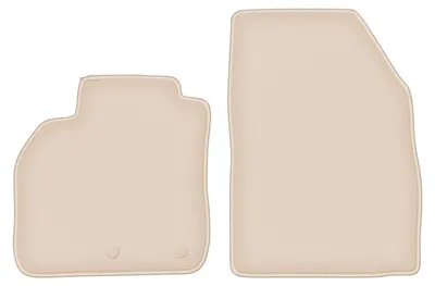Produktbild von DURBAN Beige Velours-Fußmatten vorne für Renault Scenic III Minivan (2009-2016)