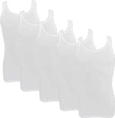 Produktbild von HERMKO 3018 5er Pack Herren Classic Unterhemd Doppelripp aus Baumwolle, Größe:D 10 = EU 4XL, Farbe:weiß
