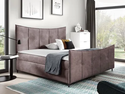 Obrázek produktu pro Hotelová dvoulůžková postel 140x200 MORISA - růžová + topper