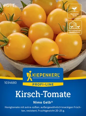 Produktbild von Kiepenkerl Kirsch-Tomatensamen Nimo Gelb F1 Solanum lycopersicum 6 Pflanzen