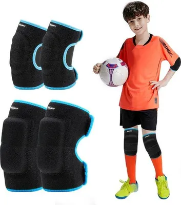 Image de Accessoires de protection des genoux pour enfants, lot de 6, protections pour rollers