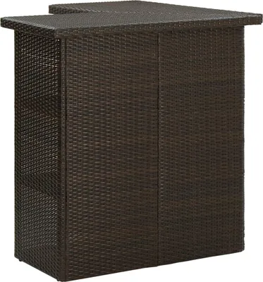 Produktbild von vidaXL 16-tlg. Gartenbar-Set mit Kissen Poly Rattan Braun