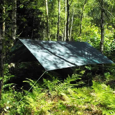 Produktbild von DD Hammocks DD Tarp Zeltdach 3 x 3 m olivgrün Regendach Zubehör