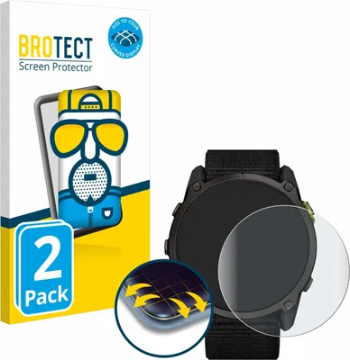 Produktbild von 2x BROTECT Fullscreen Schutzfolie für Garmin Enduro 3 Displayschutz Folie Fullcover Matt Entspiegelungsfolie
