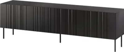 Produktbild von MIRJAN24 TV-Lowboard Isla 200 4D, TV-Schrank mit vier Drehtüren, Wohnzimmer Kollektion (Farbe: Schwarz)