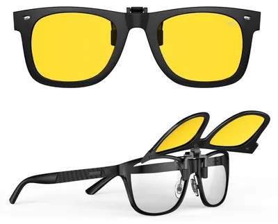 Produktbild von Omgoods – Clip-on-Nachtsichtbrille für Autofahrer mit Polarisationsfilter