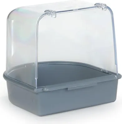 Produktbild von Beeztees Badehaus Vogelbad grau 13 x 13 x 13 cm