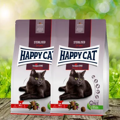 Produktbild von Happy Cat Sterilised Adult Voralpen-Rind 2 x 10 kg