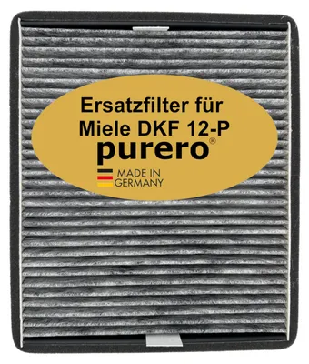 Aktivkohlefilter für Miele DKF 12-P, 1 Stück, 28,7 x 24,3 x 2 cm