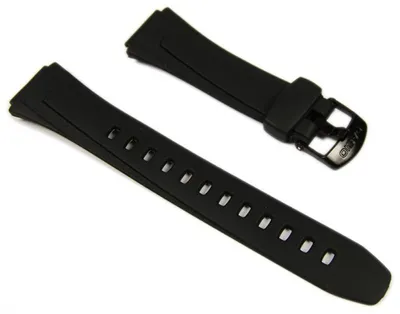 Produktbild von Casio Ersatzband Uhrenarmband Resin schwarz 18mm W-752, W-755, W-753