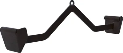Produktbild von GORILLA SPORTS® Rudergriffe - V Form, T-Stange, Latzugstange, Stahl mit Gummi Hand-Grips - Riemenscheibe für Kabelmaschine, Trizeps Griffe, Pull-Down, Kabelzug, Krafttraining