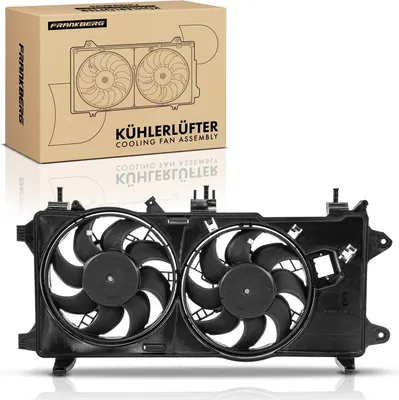 Immagine prodotto di Frankberg 1x radiatore motore doppia ventola con telaio ventola radiatore Fiat Doblo 1.3 D Multijet 1.9L 2001-2010