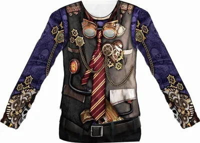 Image de T-shirt imprimé Steampunk Man taille L