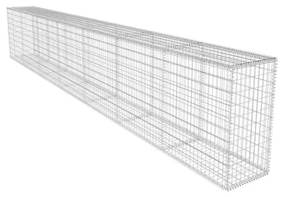 Zdjęcie produktu dla Ściana Gabionowa Z Pokrywą, Galwanizowana Stal, 600X50X100 Cm Lumarko!