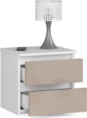 Produktbild von Nachttisch | Nachtschrank | 40 cm breit, zwei Schubladen