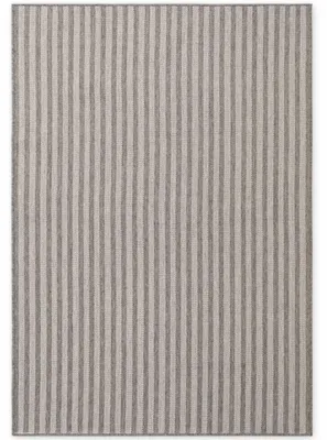 Produktbild von Ted Baker Flachgewebeteppich Linley, Wetterfest, Streifen, Pflegeleicht, Grau