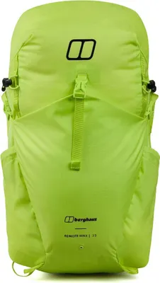 Leuchtend grüner Rucksack "Remote Hike M23" von Berghaus; geeignet für Wandern.