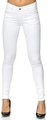Productafbeelding van Elara Damen broek, stretch, push-up jeans, elastische tailleband, chunky rayon, model YF 2620, maat 40 (L)