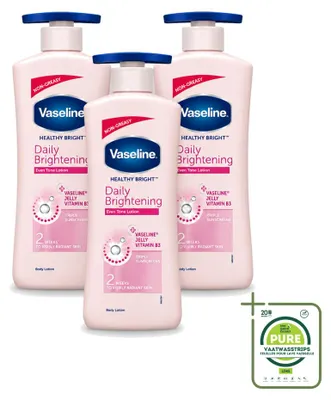 Produktbild von 3 x Vaseline Even Tone Daily Brightening Bodylotion 600 ml - Großpackung - 3 Stücke