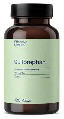 Produktbild von Sulforaphan Kapseln - hochdosierter natürlicher Brokkoliextrakt 120 Stück