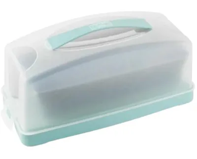 Produktbild von Zenker Königskuchen-Backform 30cm Antihaft mit Transportbox zum Backen & Frischhalten