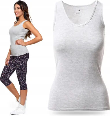 Produktbild von Damen Baumwolle Tank Top Trägerlos T-shirt MORAJ L